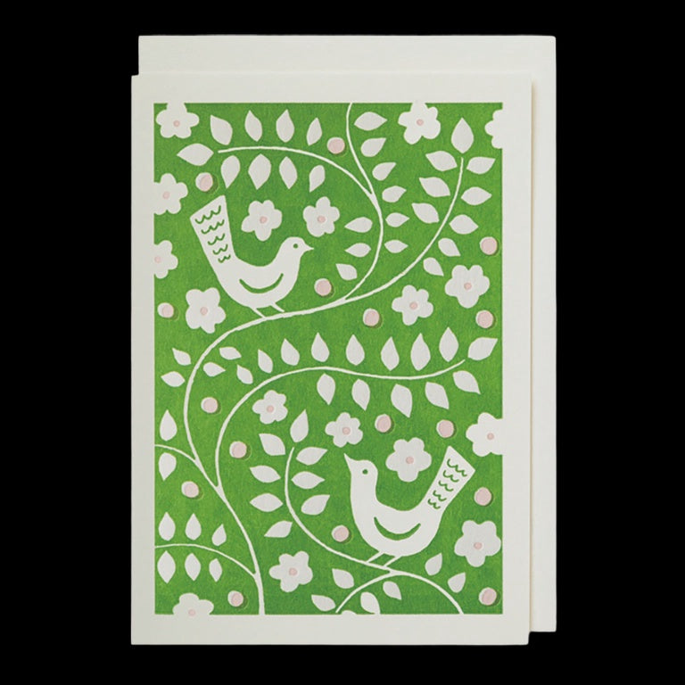 Bird Floral Mini Card