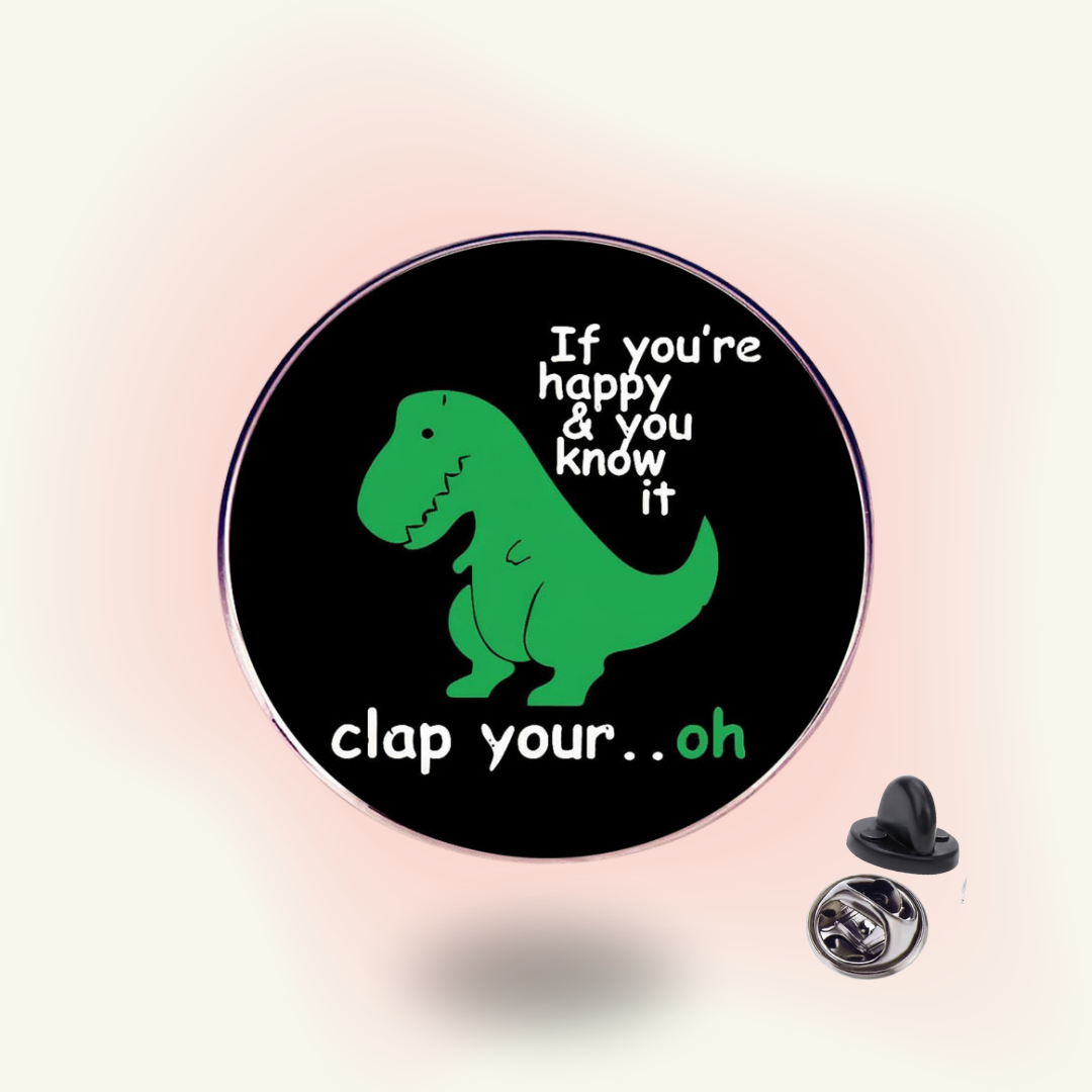 T-rex Clap Pin