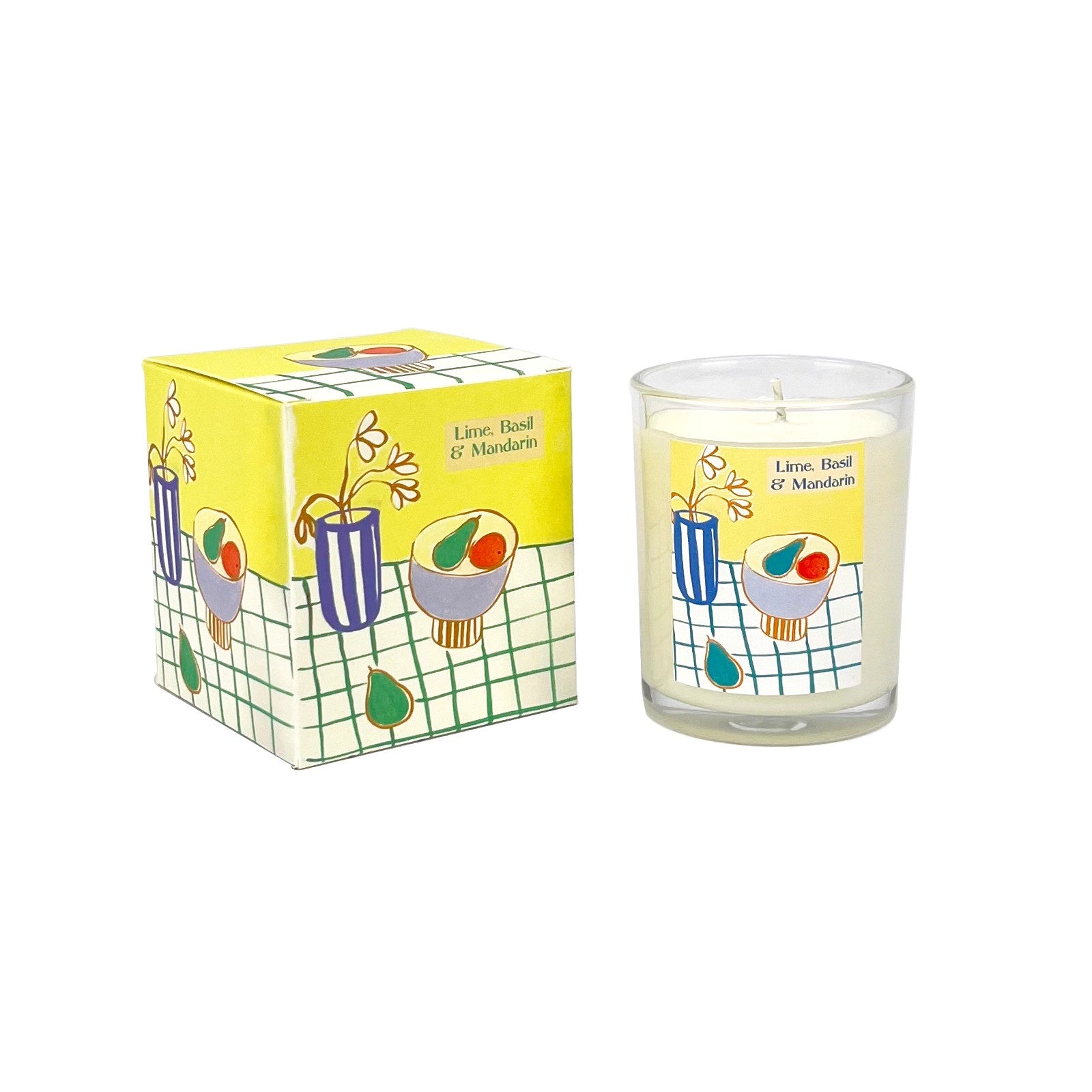 Fruit Bowl with Pear 20cl Candle - Lime, Basil & Mandarin