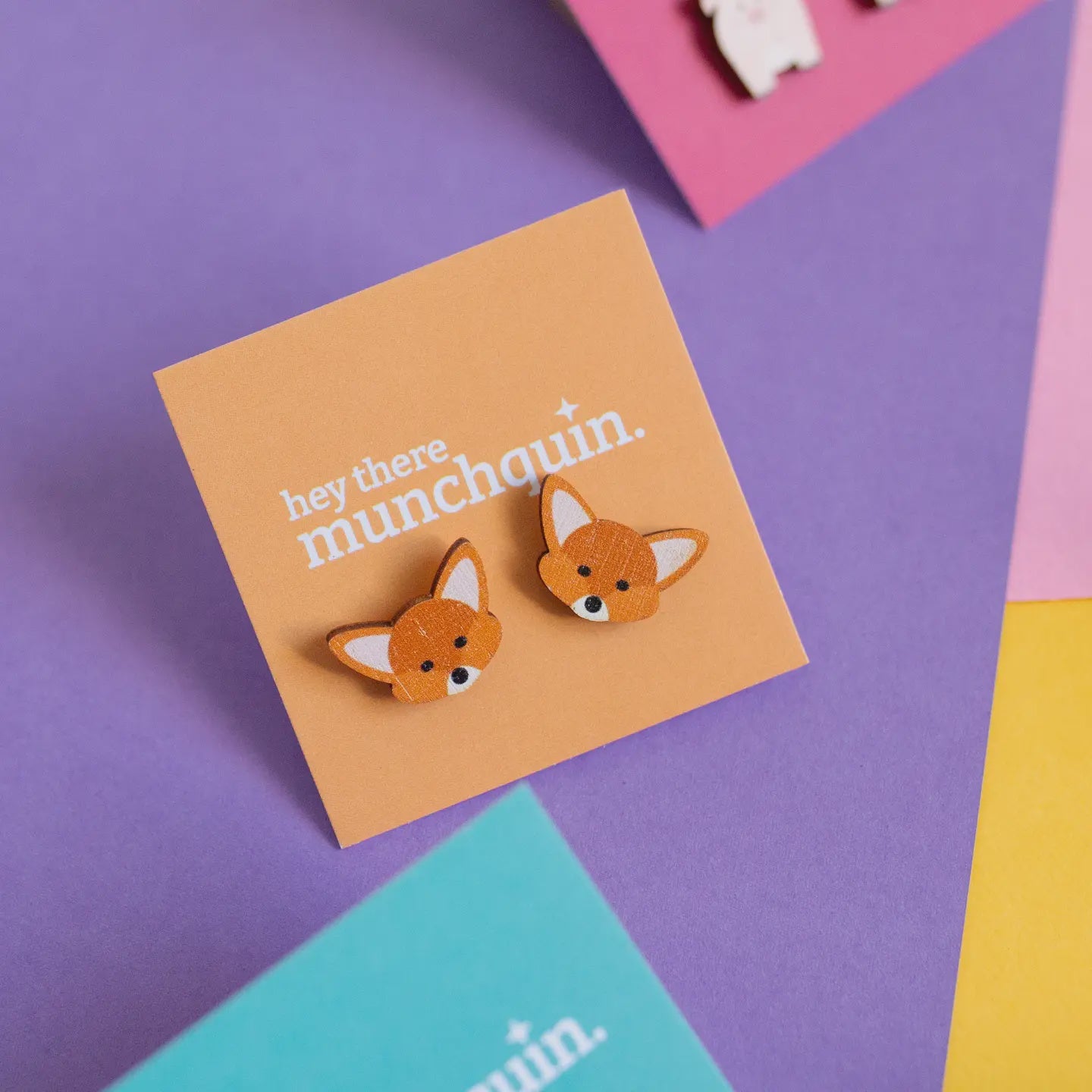 Fennec Fox Stud Earrings