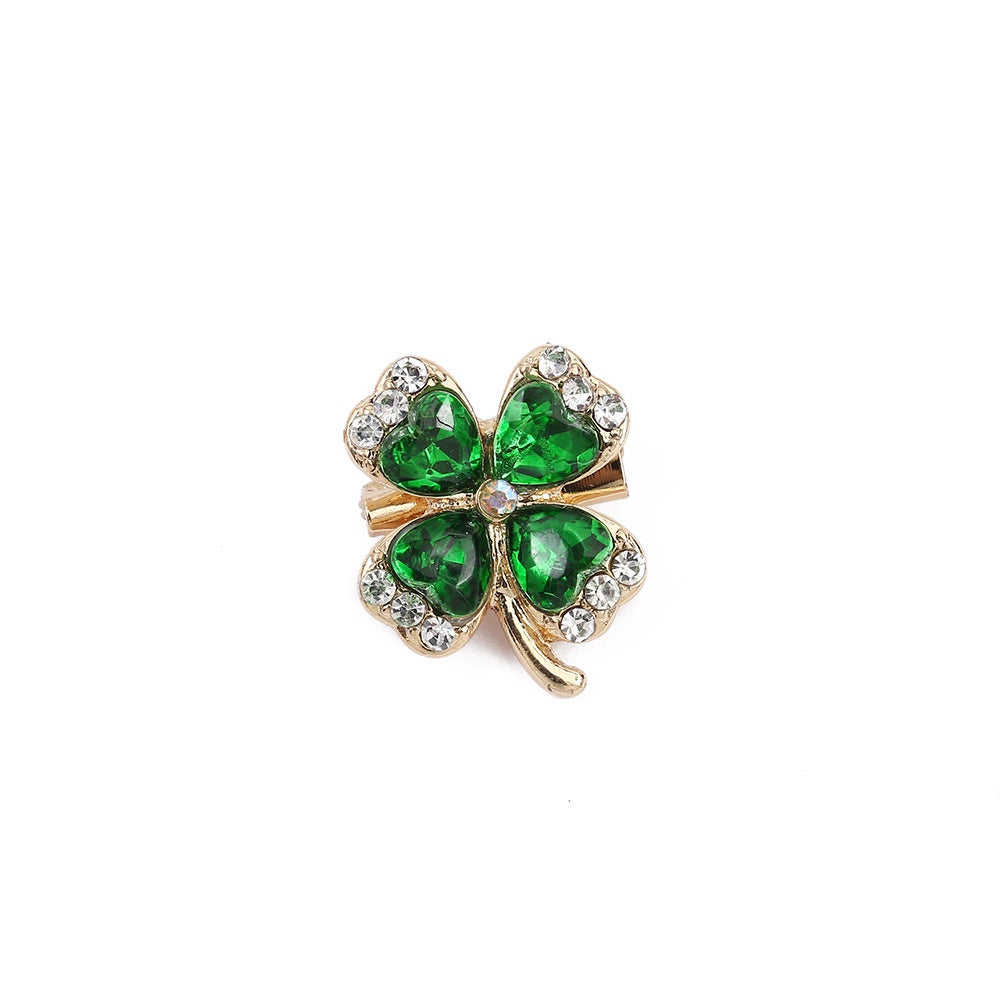 Lucky Clover Jewel Pin