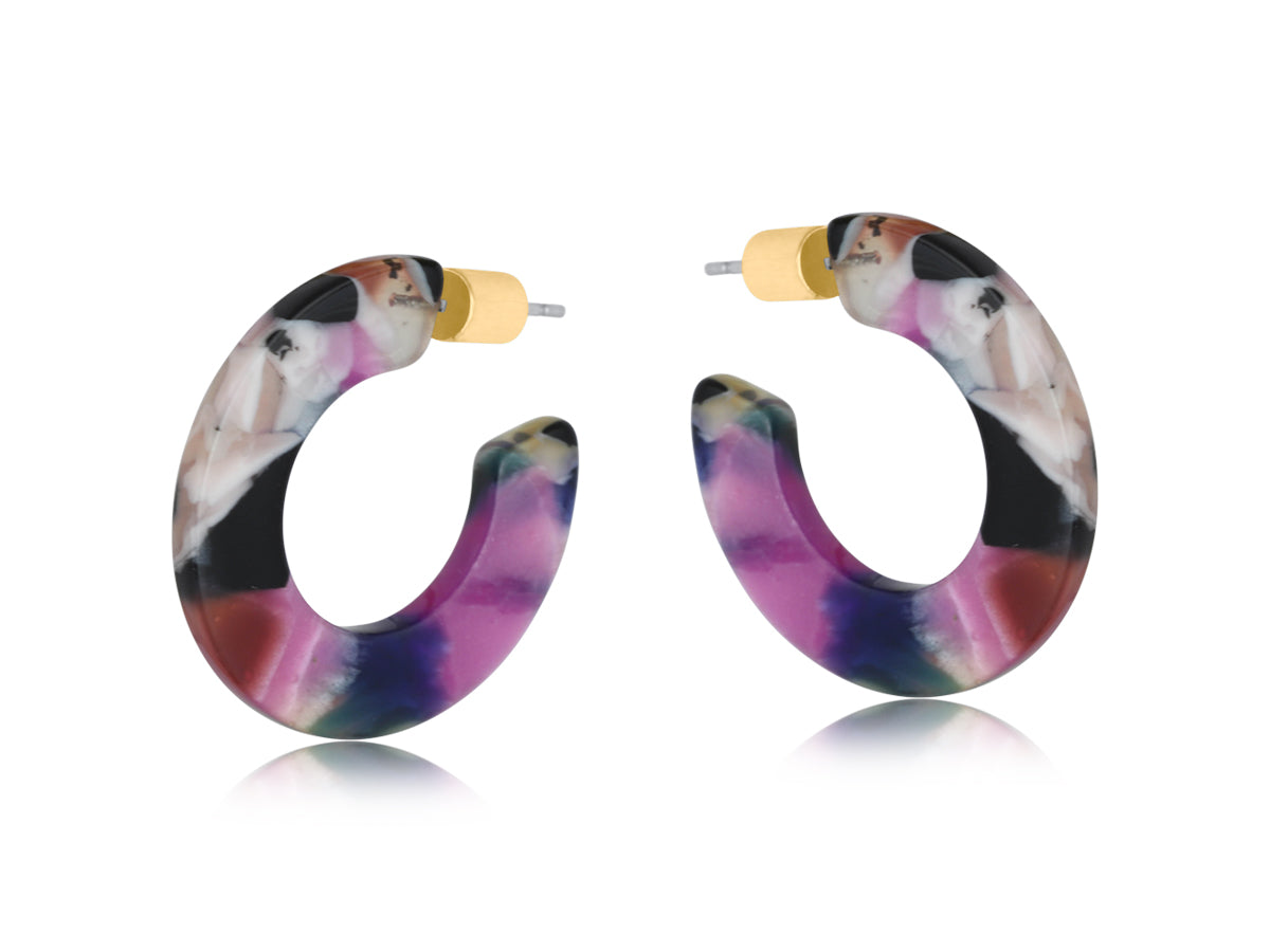 Jessica Cut Out Hoop Earrings