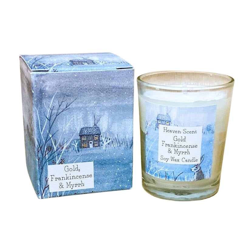 Gold, Frankincense & Myrrh Soy Wax Candle - 9cl Votive