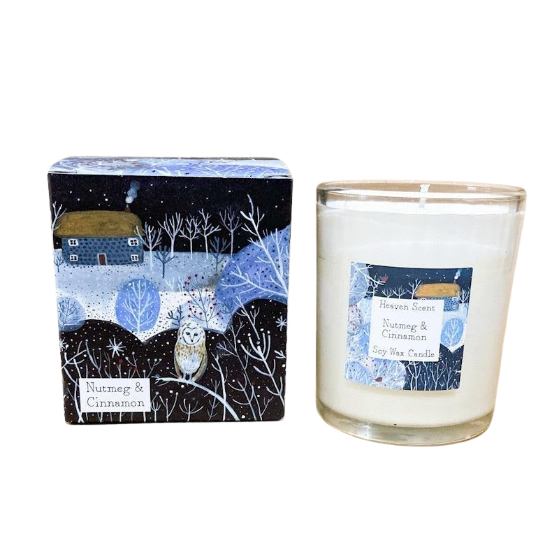 Nutmeg, Orange & Cinnamon Soy Wax Candle - 20cl