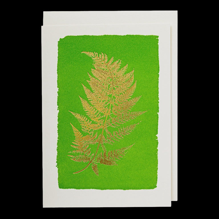 Gold Fern Mini Card