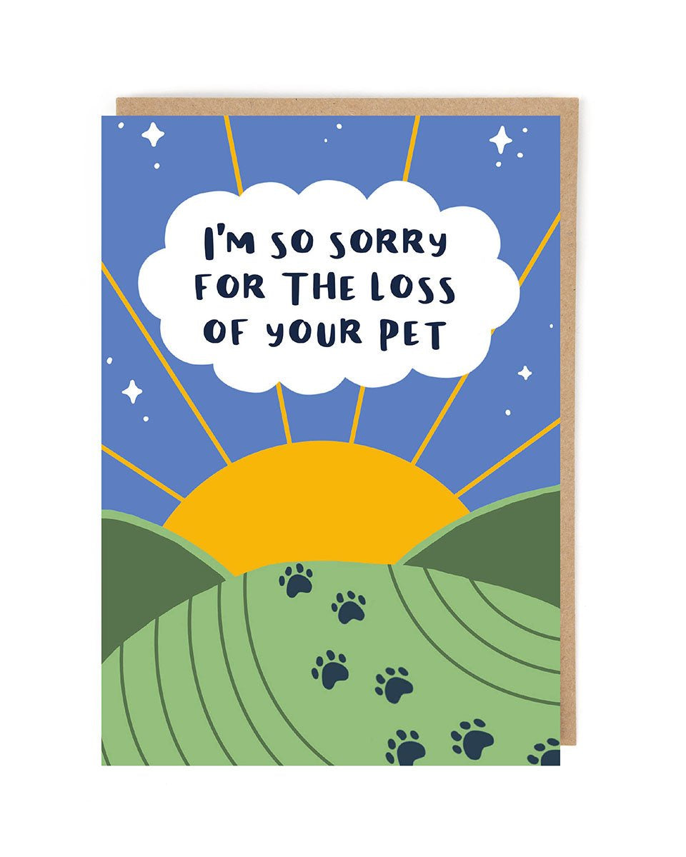 Sorry Pet Loss Card