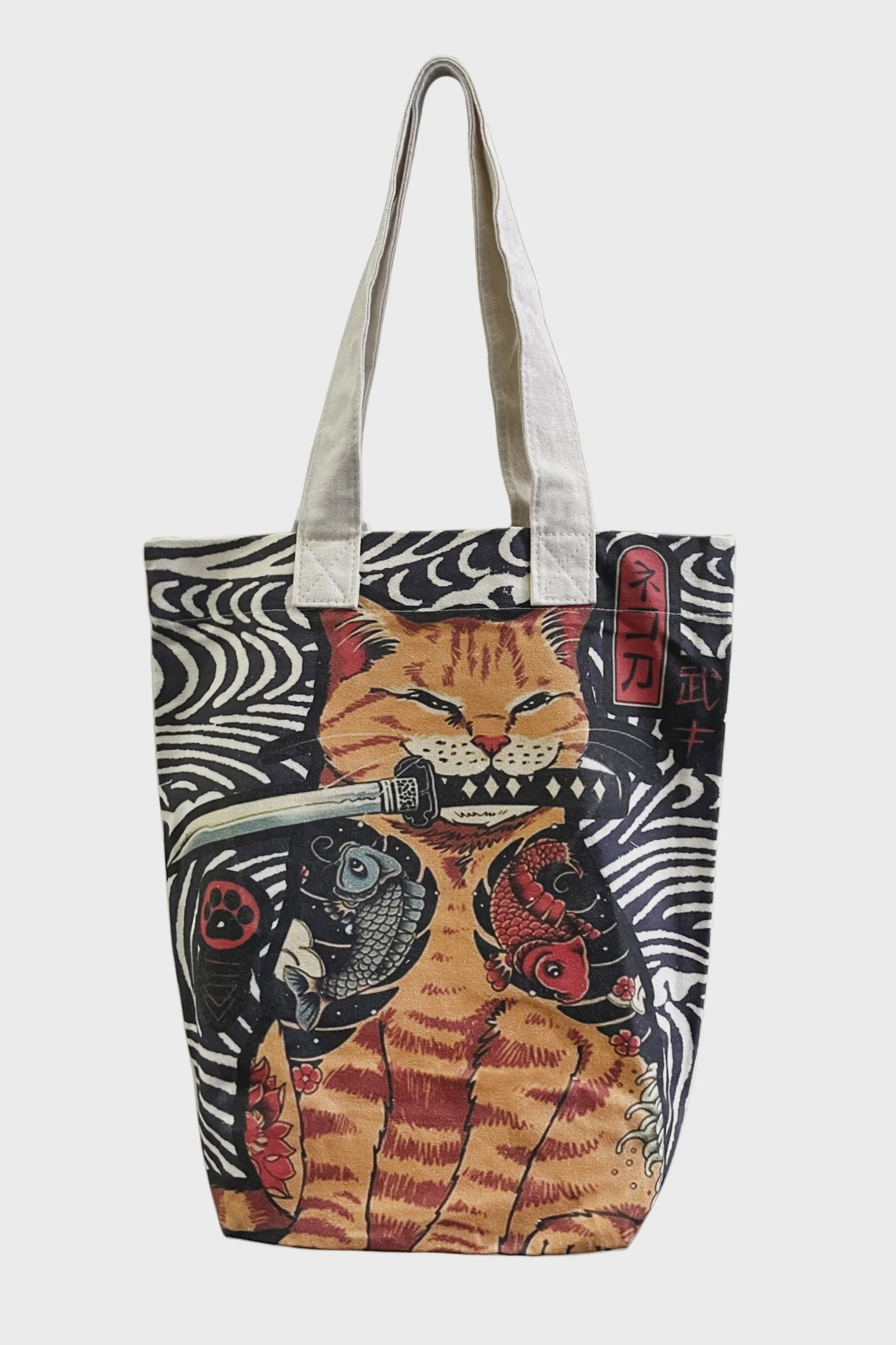 Tote Bag - Samurai Cat
