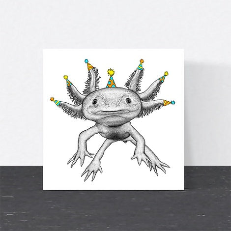 Party Axolotl Card