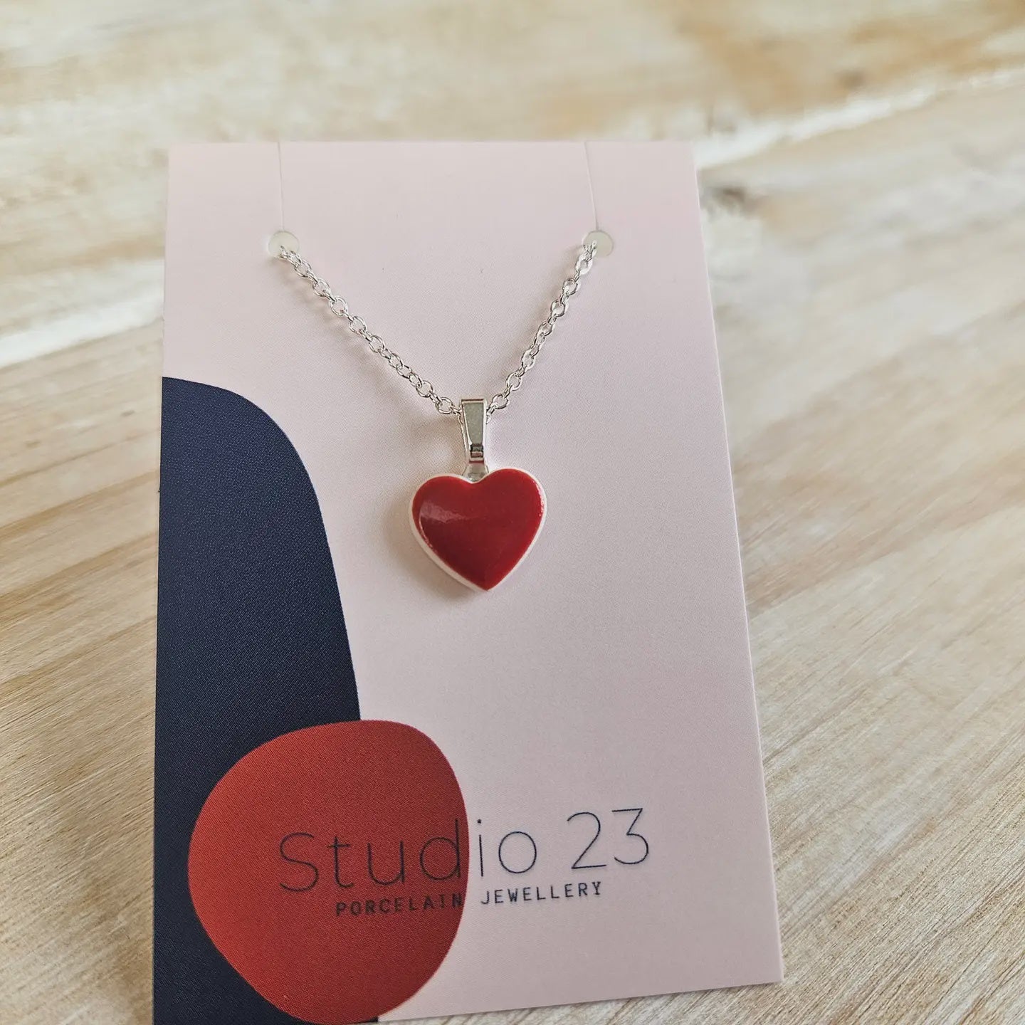 Heart Necklace - Red
