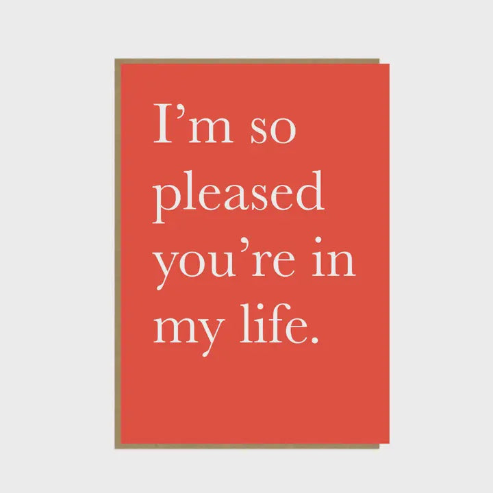 So Pleased Card