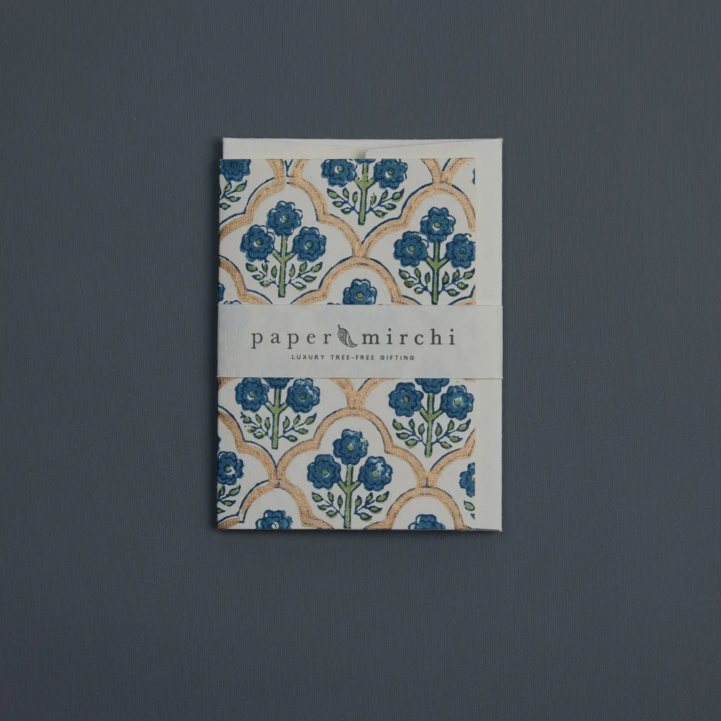 Trellis Indigo Card