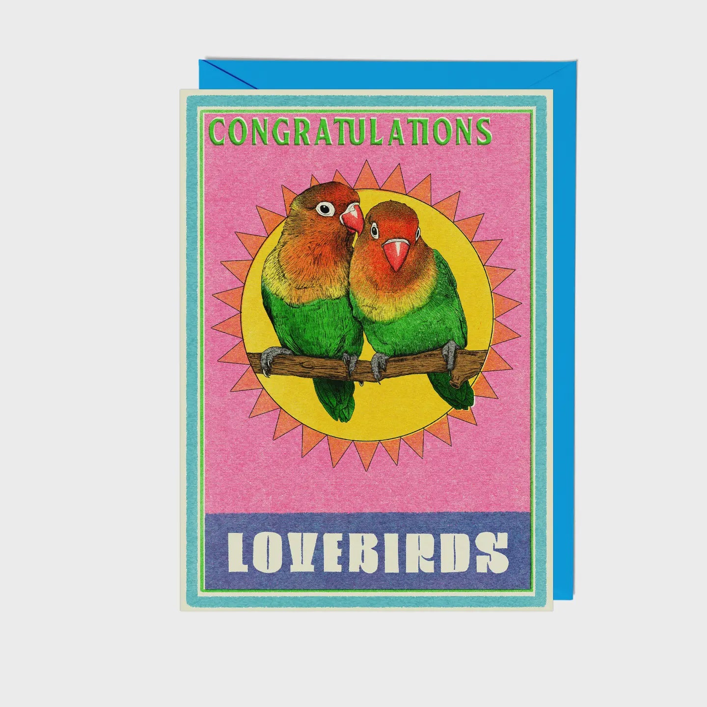 Congratulations Lovebirds Card
