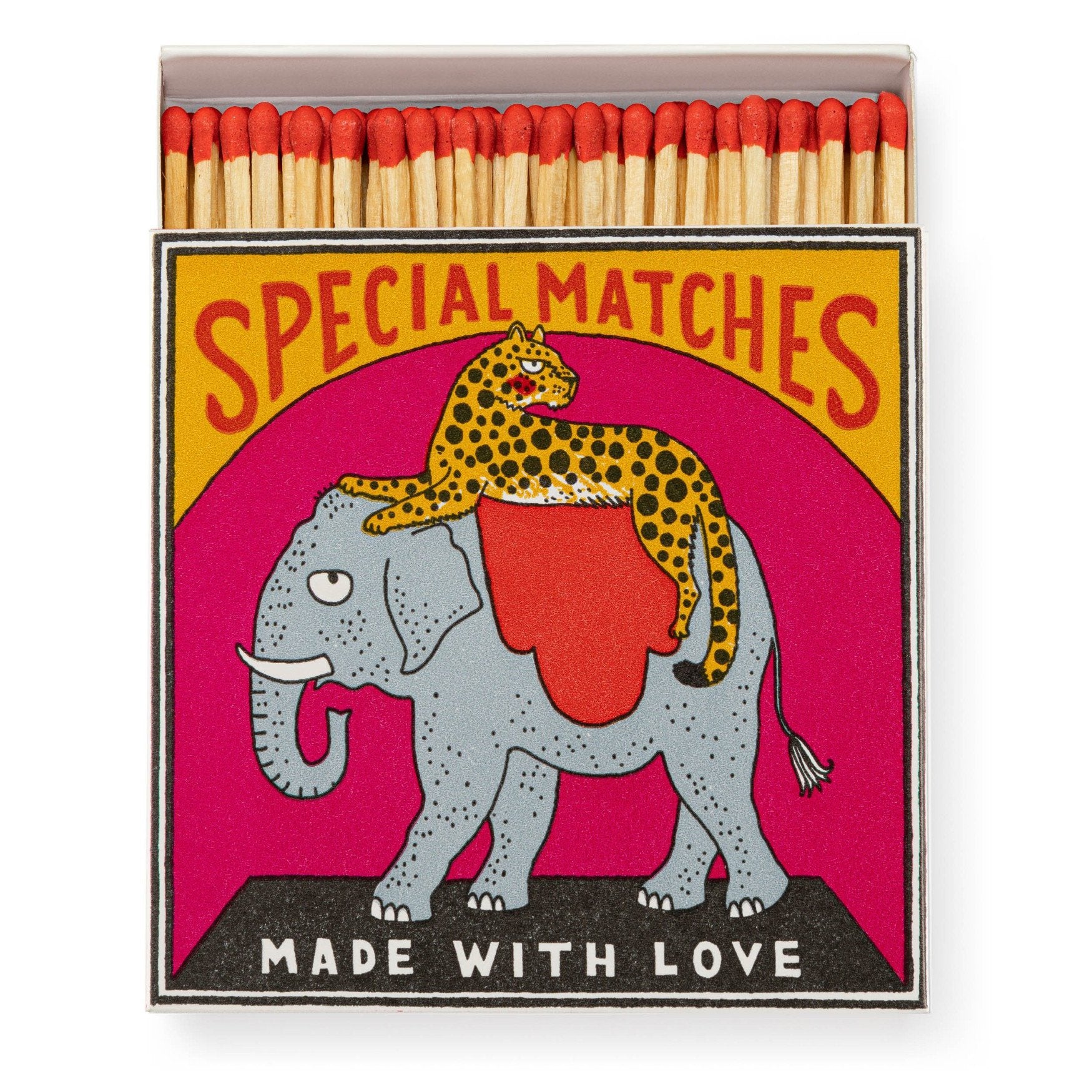 Design Matchbox - Elephant & Cheetah