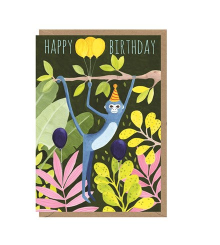 Monkey Around Birthday Card