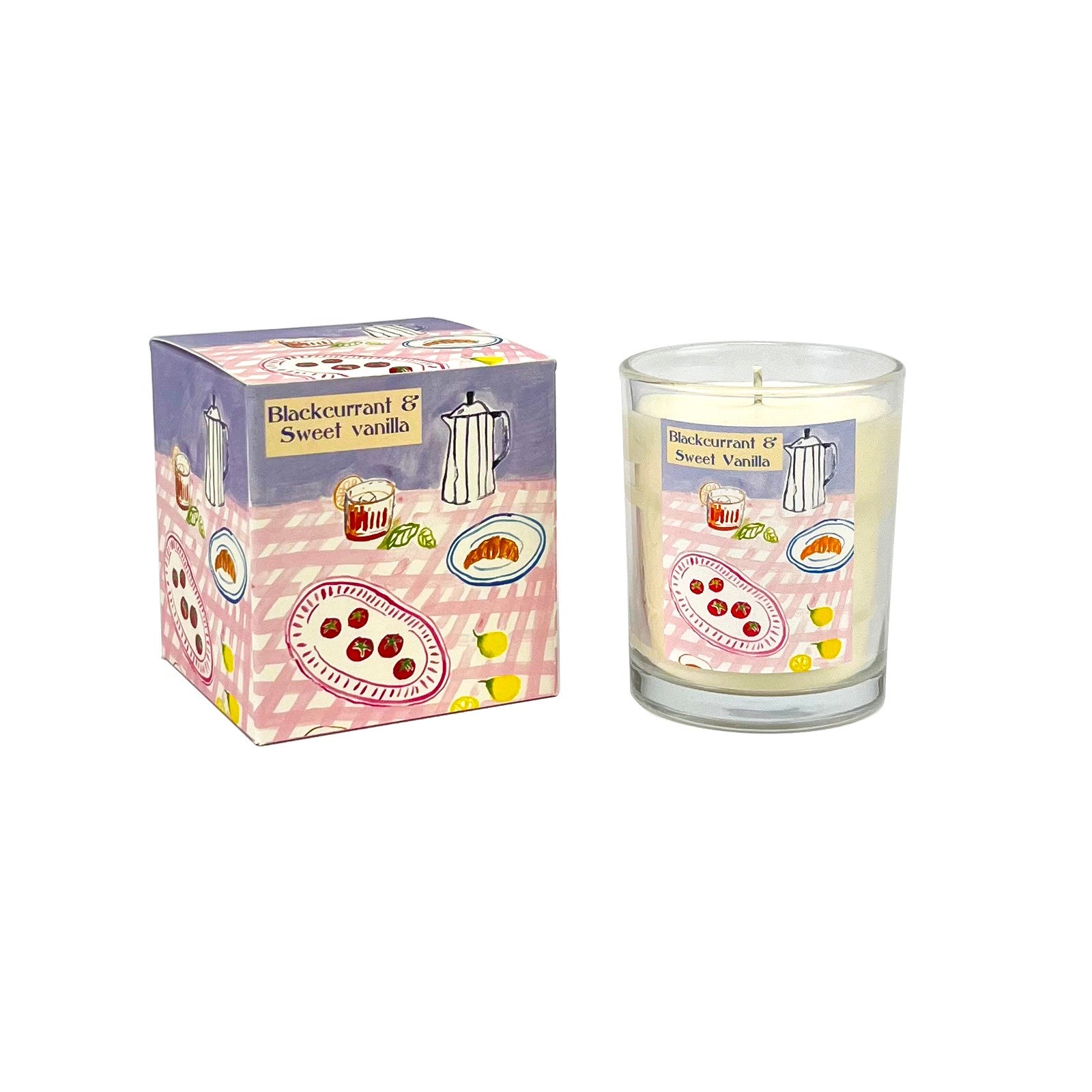 Coffee, Croissant & Lemons 20cl Candle -Blackcurrant & Sweet Vanilla