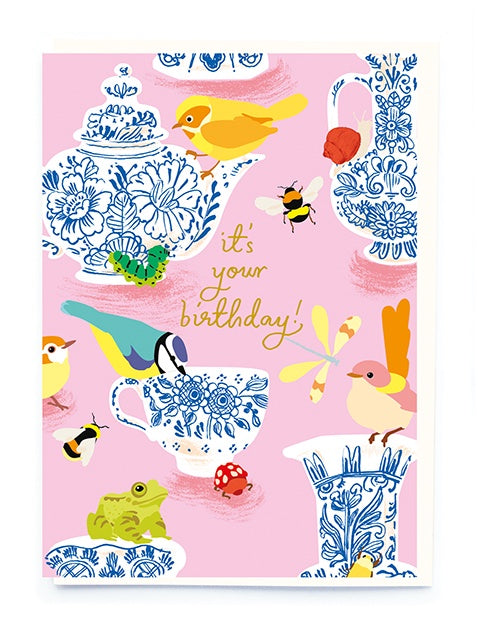 Delft Birthday Card