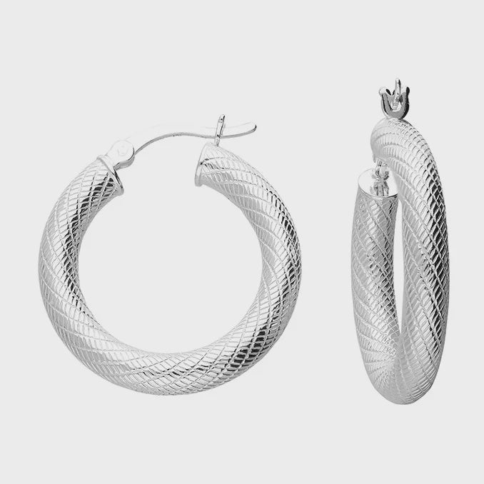 Spiral Hoop Earrings