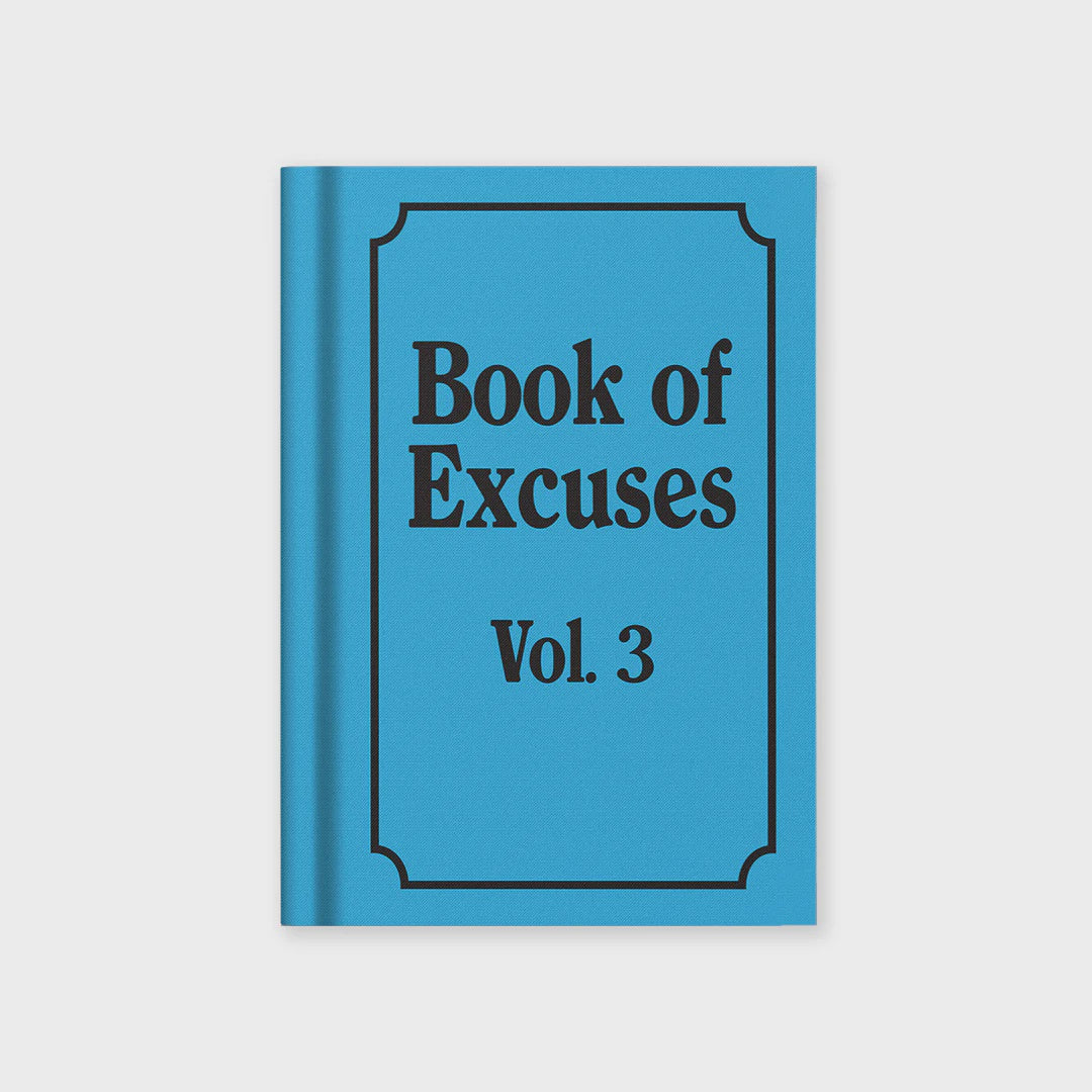 Book of Excuses Notebook A7 - Tiny | Pretty Shiny Shop