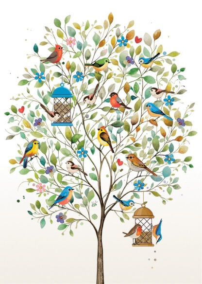 Tree Of Birds Card