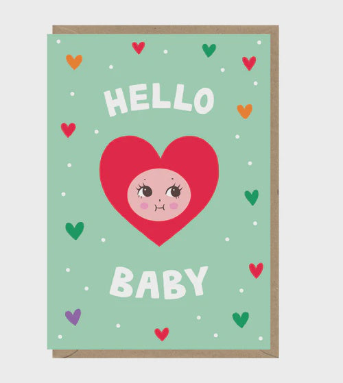 New Baby Heart Card