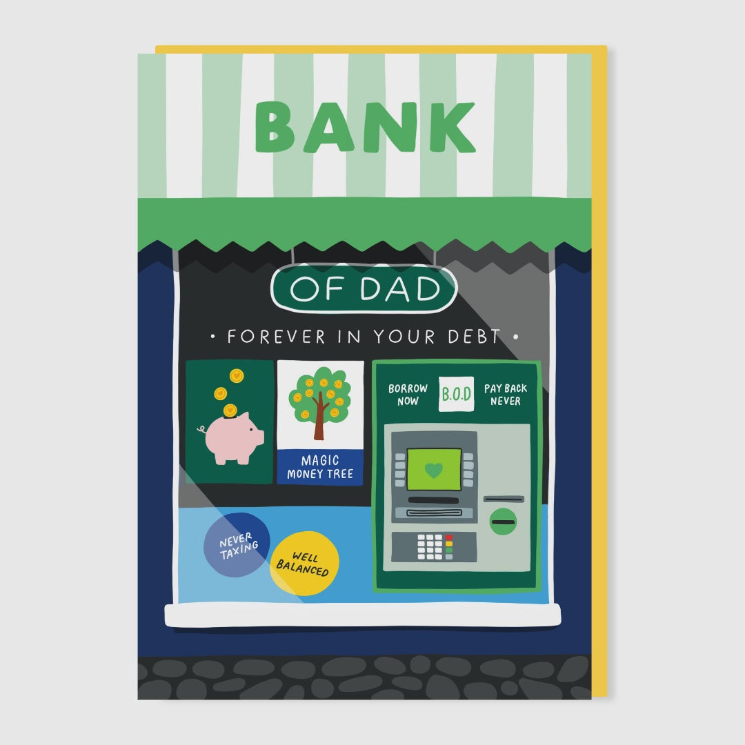 Bank of Dad Father's Day Card