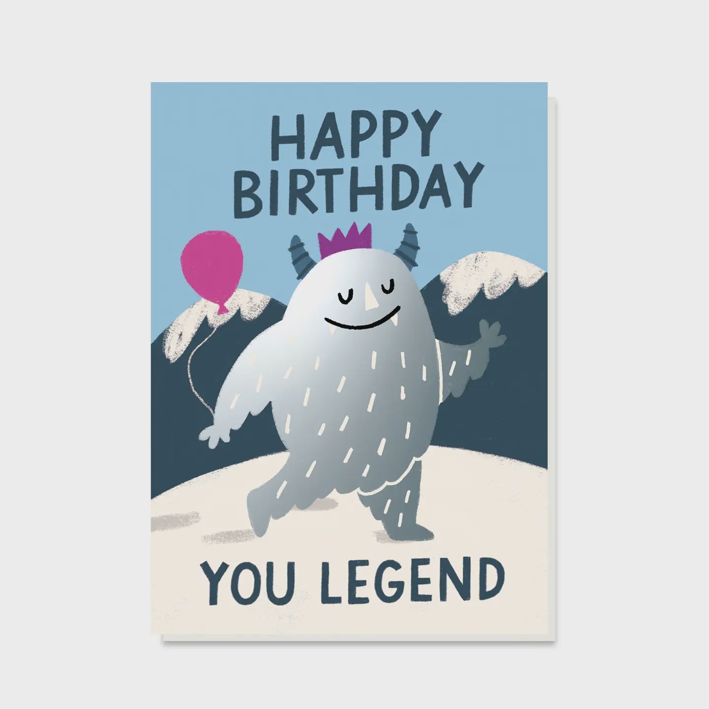 Yeti Legend Birthday Card