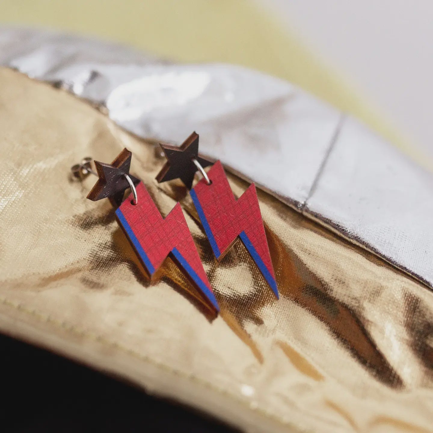 Bowie Star Bolts Earrings