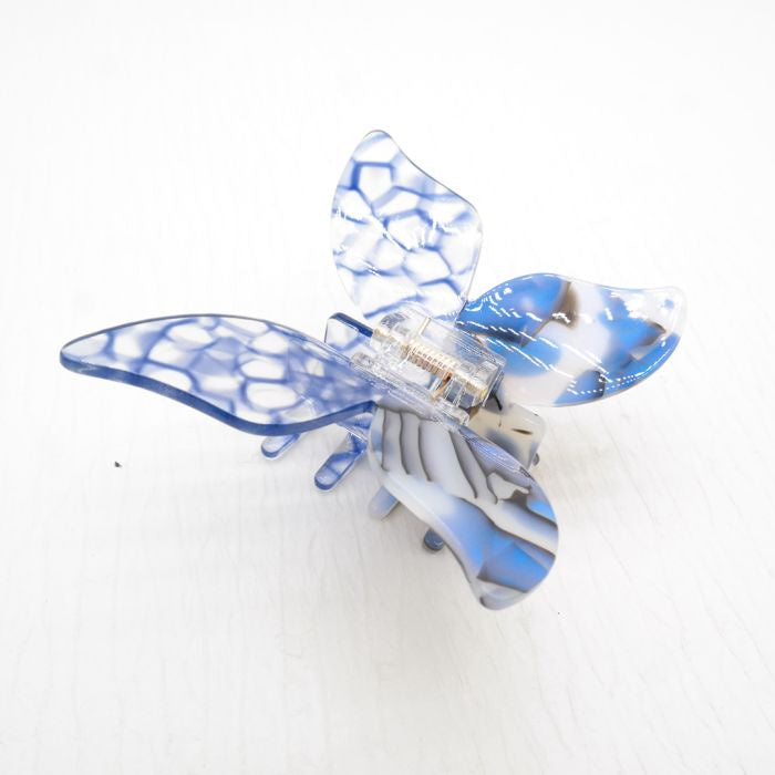 Eleanor Butterfly Hair Claw - Blue