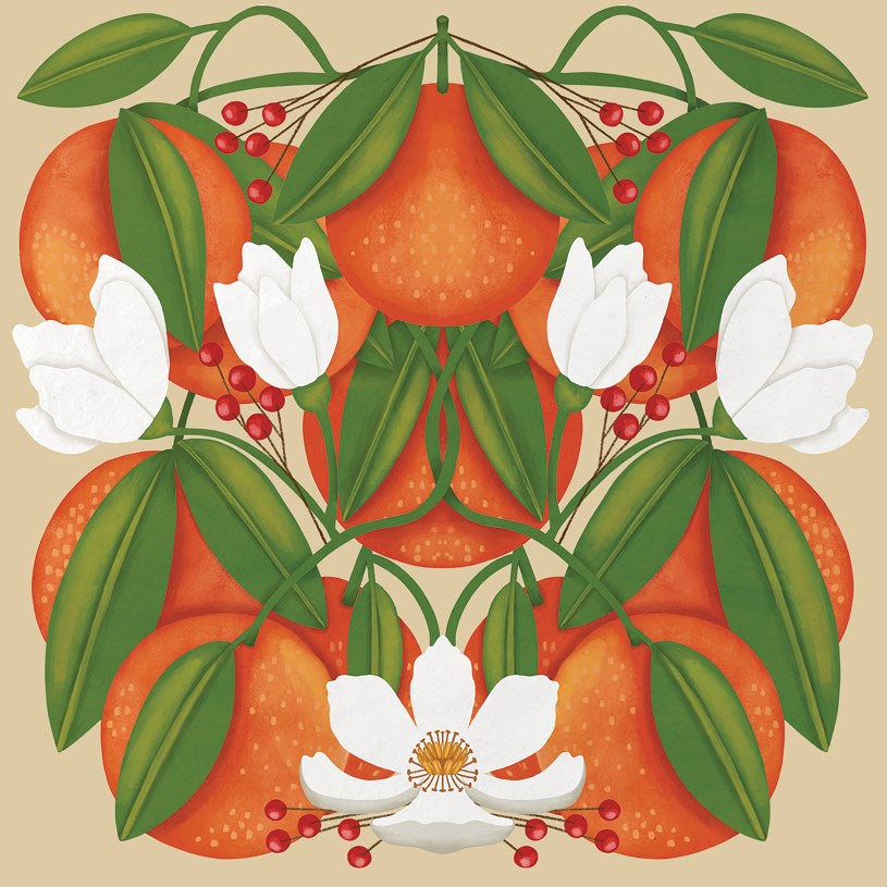 Oranges & Blossom Card