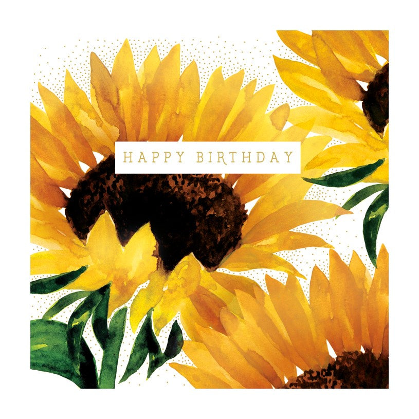 Happy Birthday Sunflower Card