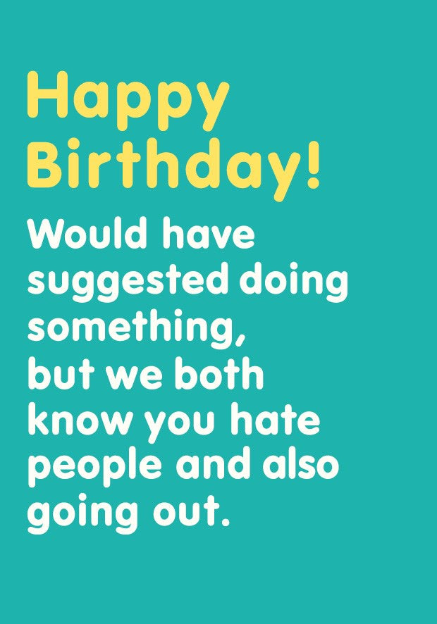 People On Your Birthday Card