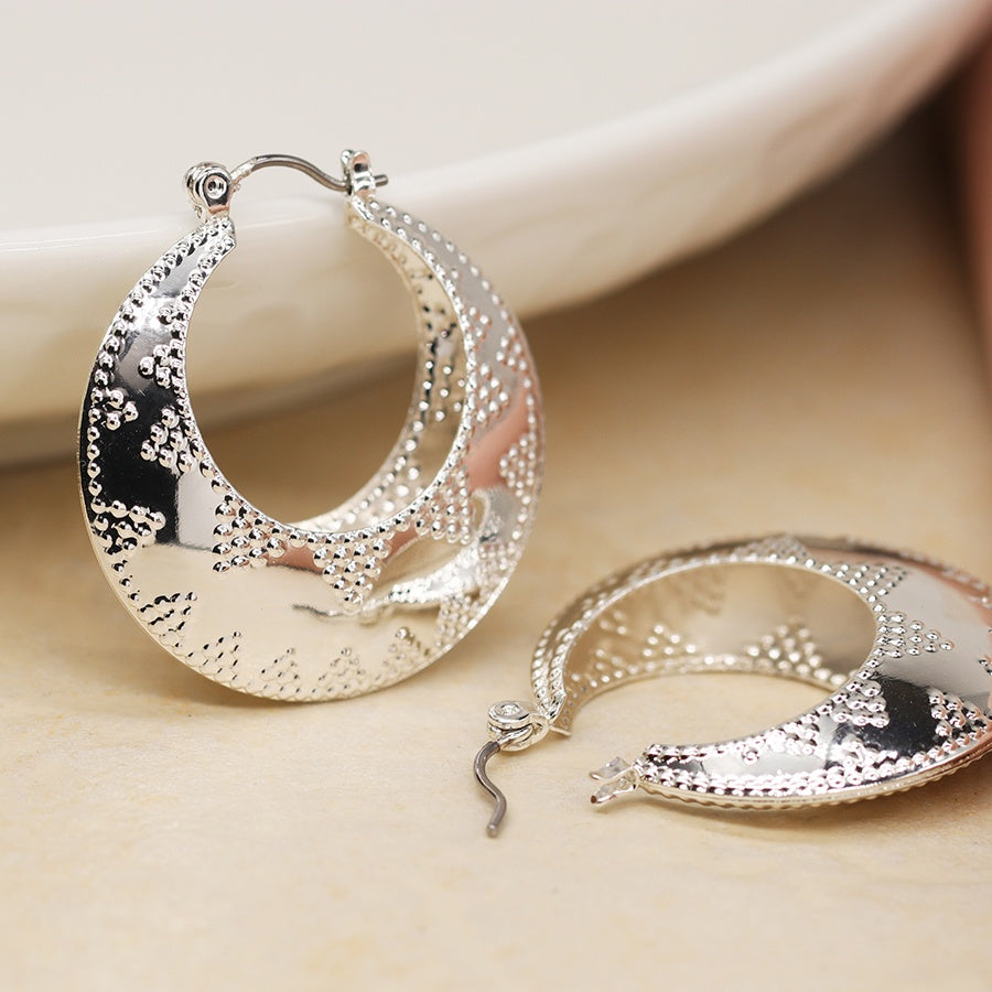 Fatima Earrings - Silver
