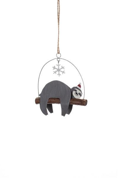 Xmas Sloth Ornament - Pretty Shiny Shop