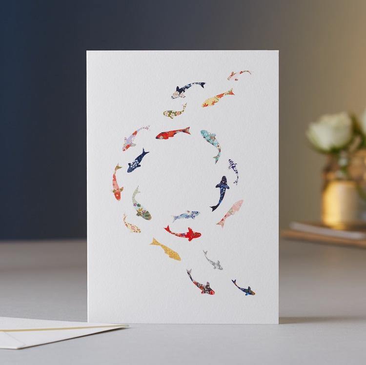 Koi Circle Card - Pretty Shiny Shop