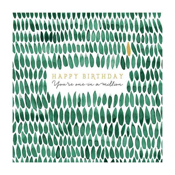 Birthday Leaves Card - Pretty Shiny Shop