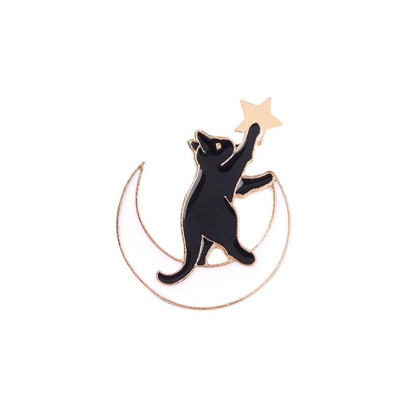 Cat Star Moon Pin - Pretty Shiny Shop