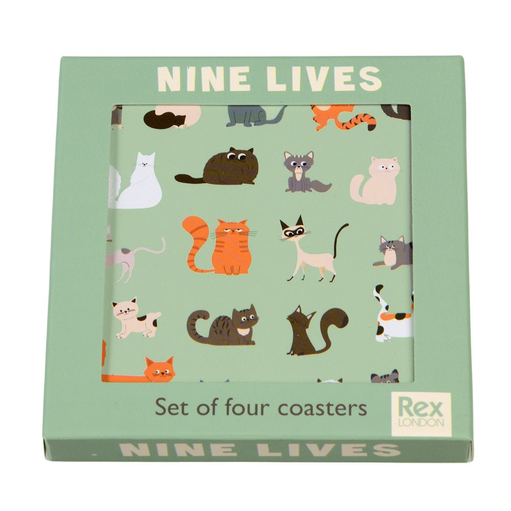 Nine Lives Coaster Set