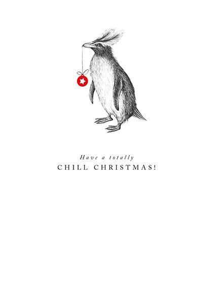 Chill Christmas Card - Pretty Shiny Shop