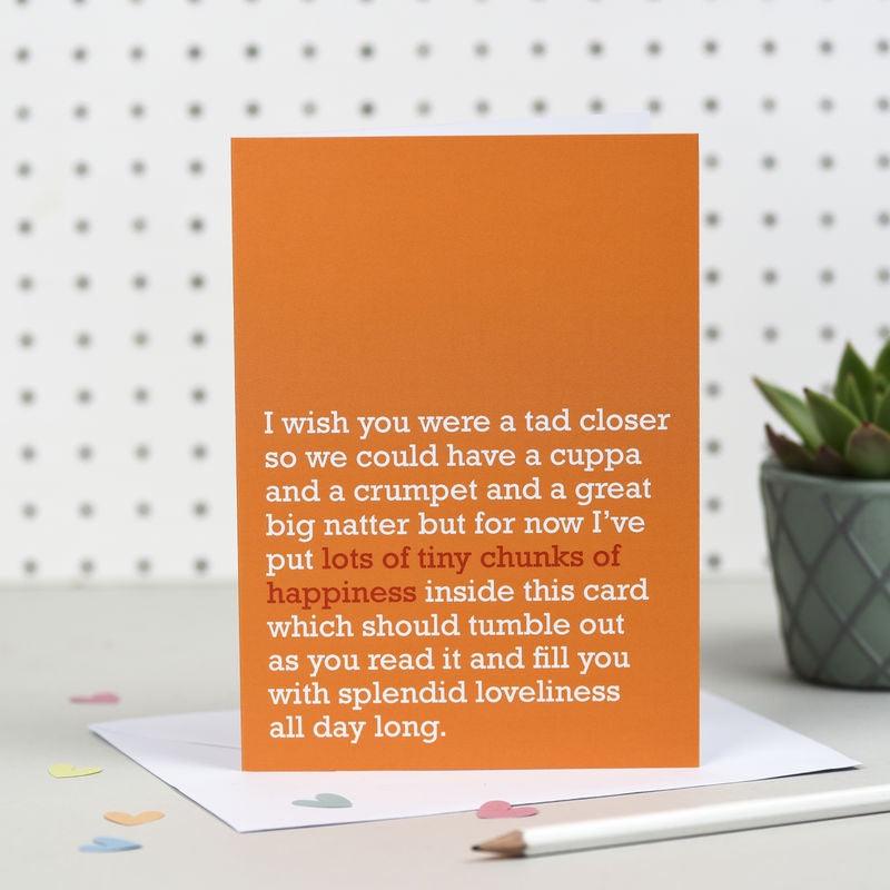 Tiny Chunks of Happiness Card - Pretty Shiny Shop
