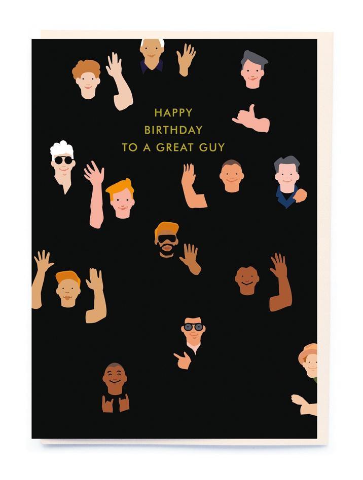 HB Waving Guys Card - Pretty Shiny Shop