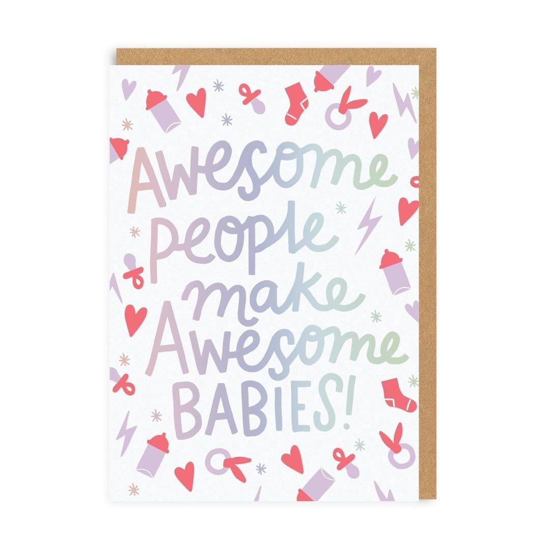 Awesome Babies Card - Pretty Shiny Shop