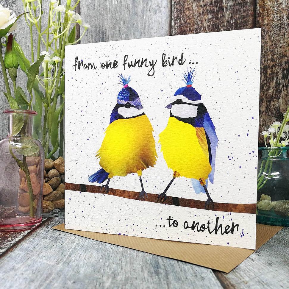 Funny Birds Card - Pretty Shiny Shop