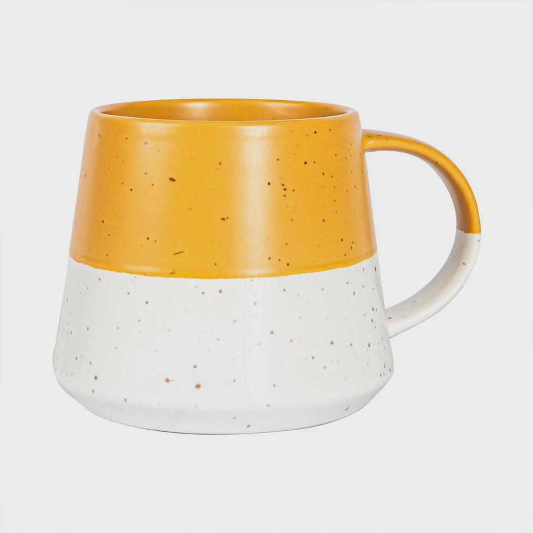 Dipped Flecked Mug - Mustard - Pretty Shiny Shop