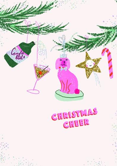 Christmas Decorations Card - Pretty Shiny Shop