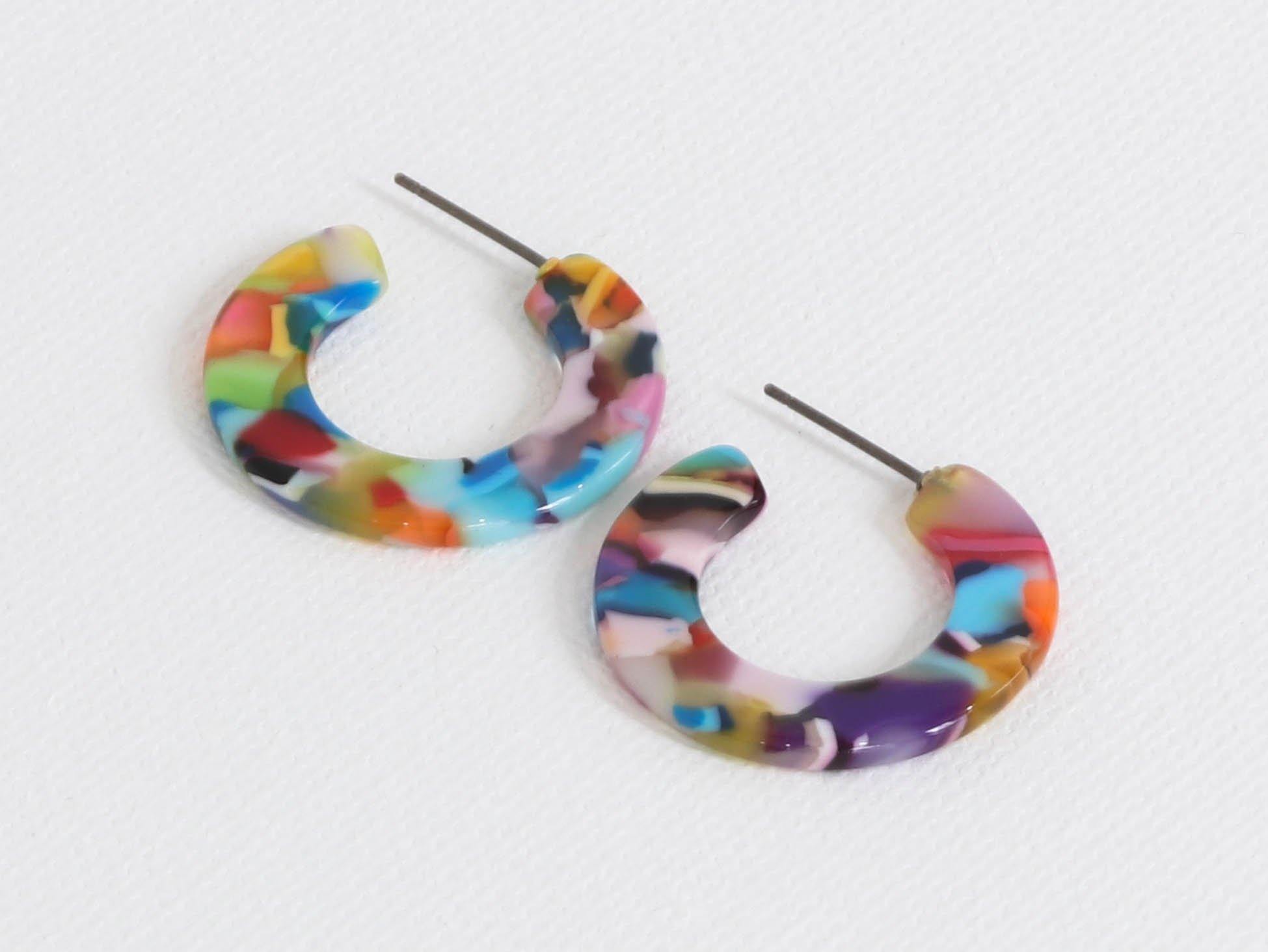 Jessica Cut Out Hoop Earrings - Pretty Shiny Shop
