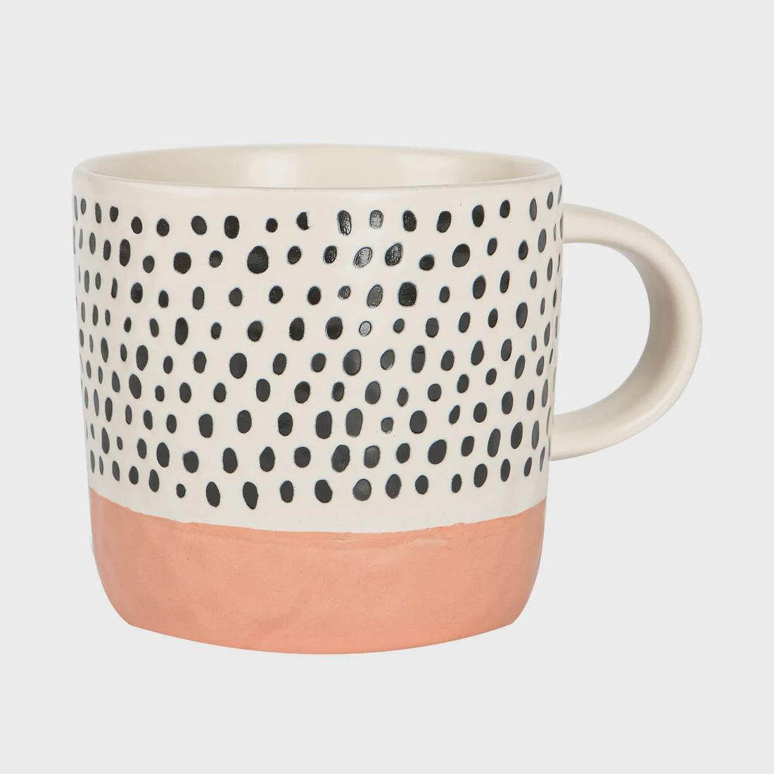 Dipped Dots Mug - Pink - Pretty Shiny Shop
