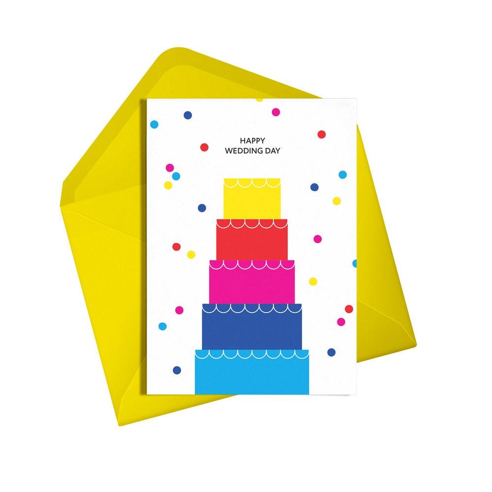 Happy Wedding Day Card - Pretty Shiny Shop