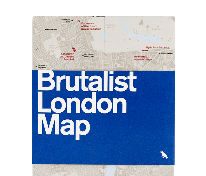 Brutalist London Map - Pretty Shiny Shop