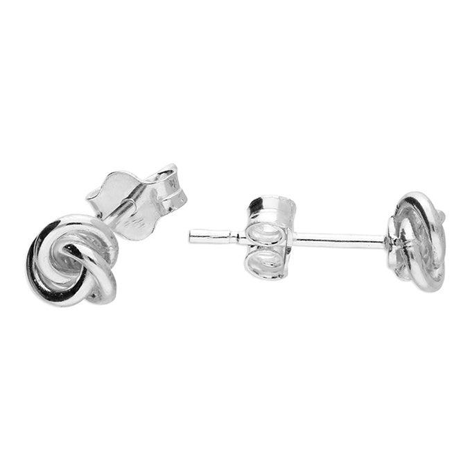 Simple Silver Knot Studs - Pretty Shiny Shop