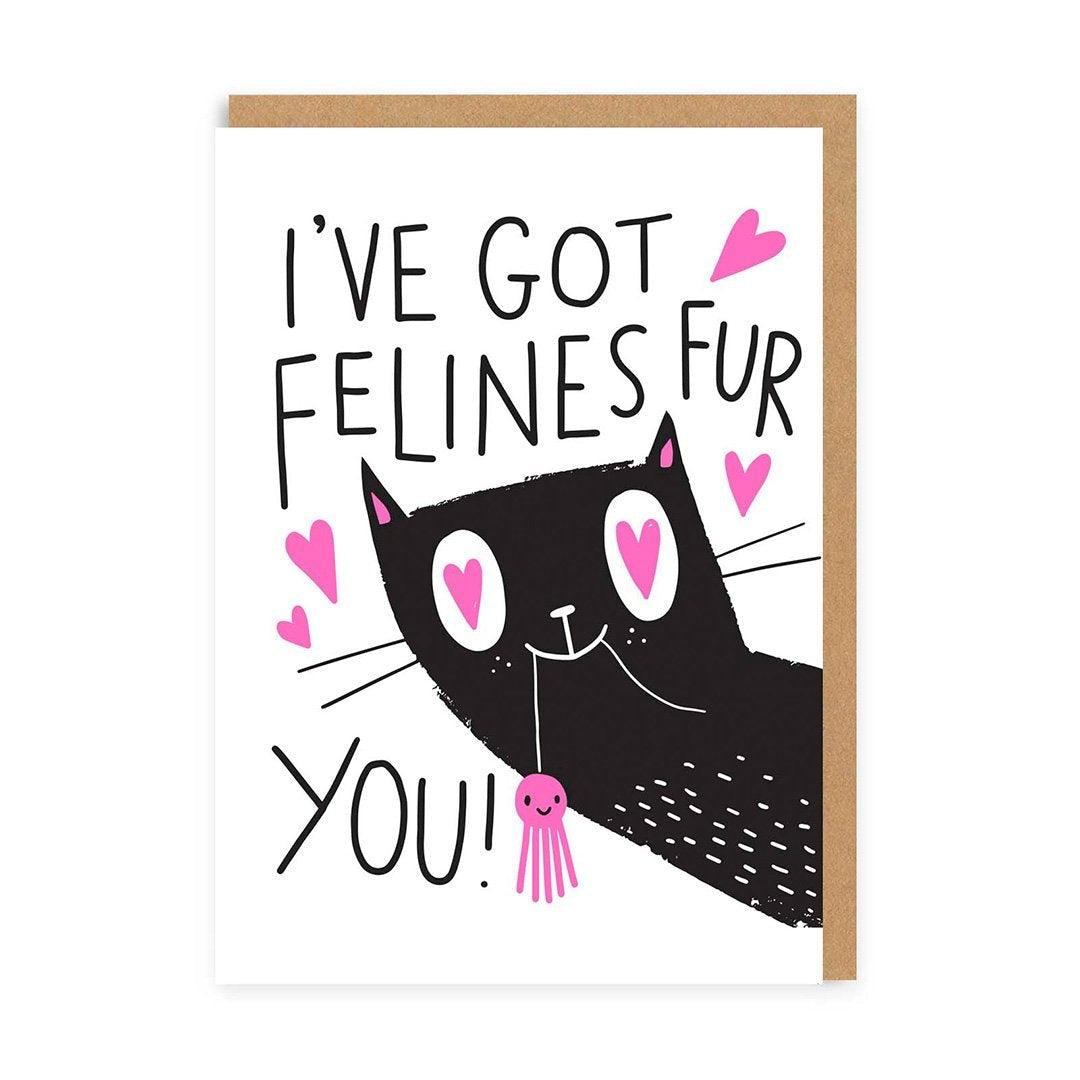 I've Got Felines Fur You Card - Pretty Shiny Shop